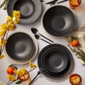 Mesa Ceramics Black Hammered Stoneware Collection