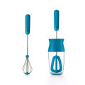 Lekue Multi Blender Kit Set Includes Batter Shaker & 2 Interchangable Whisks, Blue