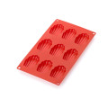 Lékué Madeleines 9 Cavity Silicone Chocolate/Cake Mould Red