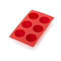 Lékué Muffins/Cupcakes 6 Cavity Mould Red