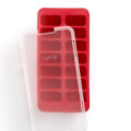 Lékué Red Rectangular Ice Cube Tray With Cover 