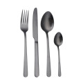 Oslo Black 18/0 Stainless Steel 16 Piece Flatware Set, Service for 4