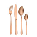 Oslo Copper 18/0 Stainless Steel 16 Piece Flatware Set, Service for 4