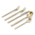 Classic Champagne Matte 18/10 Stainless Steel 20 Piece Flatware Set, Service for 4