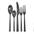 Milan Black 20 Piece Flatware Set, Service for 4