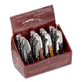 Sommelier Wood Handle Corkscrew Opener 6 Dark Wood Handle, 6 Light Wood Handle, 12 Piece Dispalyer