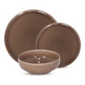 Bronze Pearl 12 Piece Dinnerware Set, Service for 4 