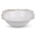 Cream Marble Salad Bowl, 22cm