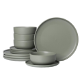 Mirage Olive 12 Piece Dinnerware Set, Service for 4 