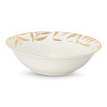 Olive Leaves Gold Salad Bowl 23cm