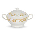 Olive Leaves Gold Soup Tureen 4L