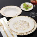 Olive Leaves Gold Dinnerware Collection