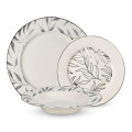 Olive Leaves Platine 18 Piece Dinnerset, Service for 6