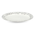 Olive Leaves Platine Oval Platter 35cm