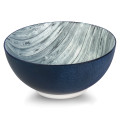 Denim Wood Decorative Bowl 20cm