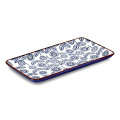 Indigo Blue Rectangle Plate 22x12 cm