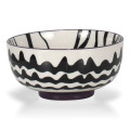 Chevron Black Bowl 14cm