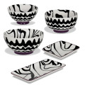 Chevron Black Bowl Collection