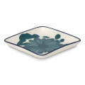 Green Petal Square Plate 12 cm