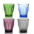 Duralex Picardie Assorted Colored Glass Tumblers 250ml, Set of 4