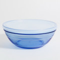 Duralex Lys Blue Round Bowl with Translucent Lid, 20cm