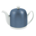 Degrenne Paris Salam White Teapot With Cobalt Aluminium Lid 4 cup