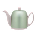 Degrenne Paris Salam Pink Tea Pot With Mint Aluminum  Lid 4 Cup