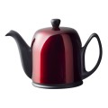Degrenne Paris Salam Black Teapot with Candy Apple Aluminum Lid 6 cup