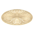 Cosmos Round Gold Vinyl Placemat 38cm, Set of 4