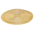 Antique Gold Round Vinyl Placemat 38 cm