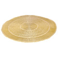 Antique Gold Round Vinyl Placemat 38cm