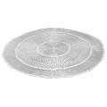 Antique Silver Round Vinyl Placemat 38cm