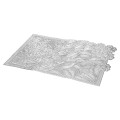 Chantilly Rectangular Silver Vinyl Placemat 45x30 cm