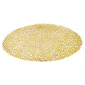 Arbre Gold Round Vinyl Placemat 38cm