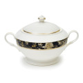 Black Rose Soup Tureen