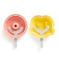 Lekue Iconic Silicone Pretzel and Donut Shaped Ice Cream Popsicle Mould, Set of 4