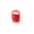 Lekue Iconic Silicone Red Strawberry-Shaped Ice Cream Popsicle Mould Set of 4