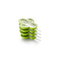 Lekue Iconic Silicone Green Cactus-Shaped Ice Cream Popsicle Mould Set of 4