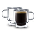 Double Wall Empilable Tasse Espresso 100ml, Ensemble de 2