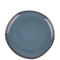 Mesa Ceramics Uno Natura Bleu Assiette à Salade en Grès 22 cm