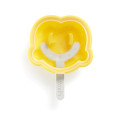 Lekue Iconic Silicone Pretzel-Shaped Ice Cream Popsicle Mould, Yellow